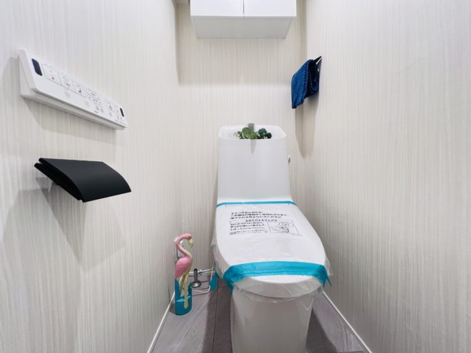 ホームステージング後のトイレスペース・板橋区の分譲マンション